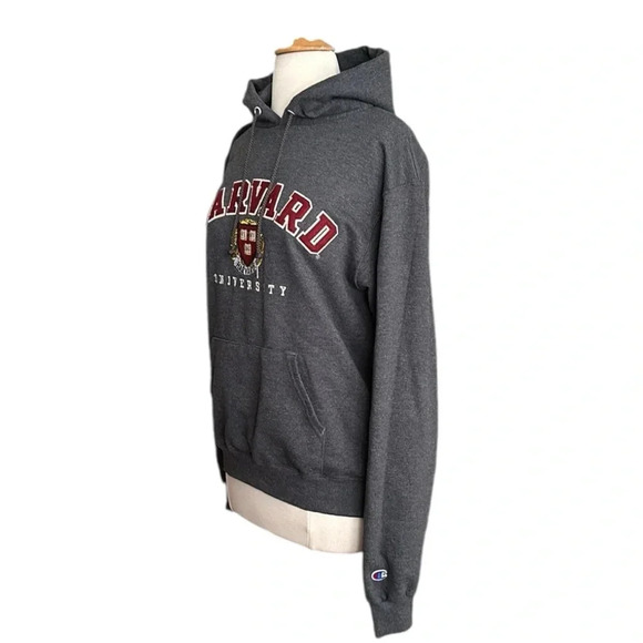 Champion Harvard University Hoodie Sweatshirt Embroidered Spell Out, Size Small - Picture 6 of 15